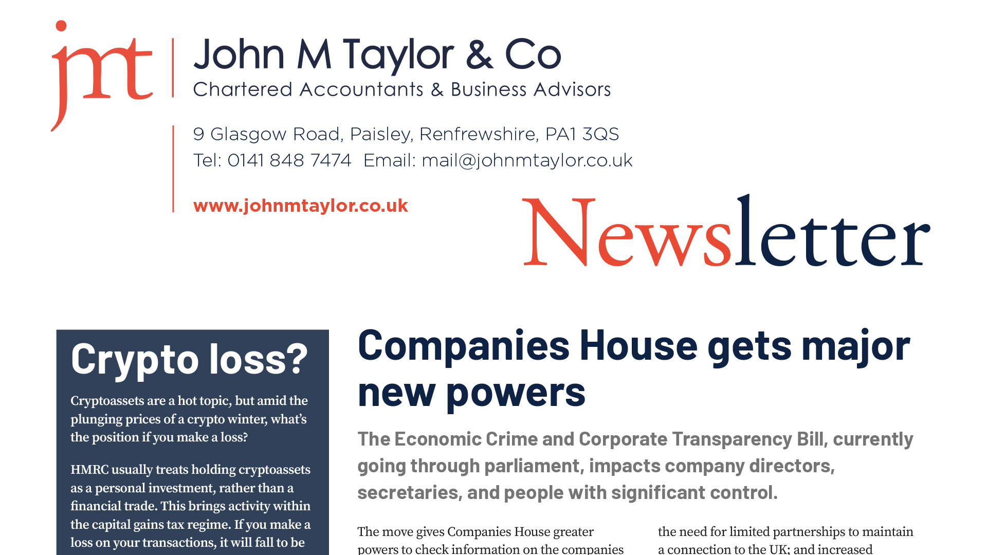 Summer Newsletter 2023